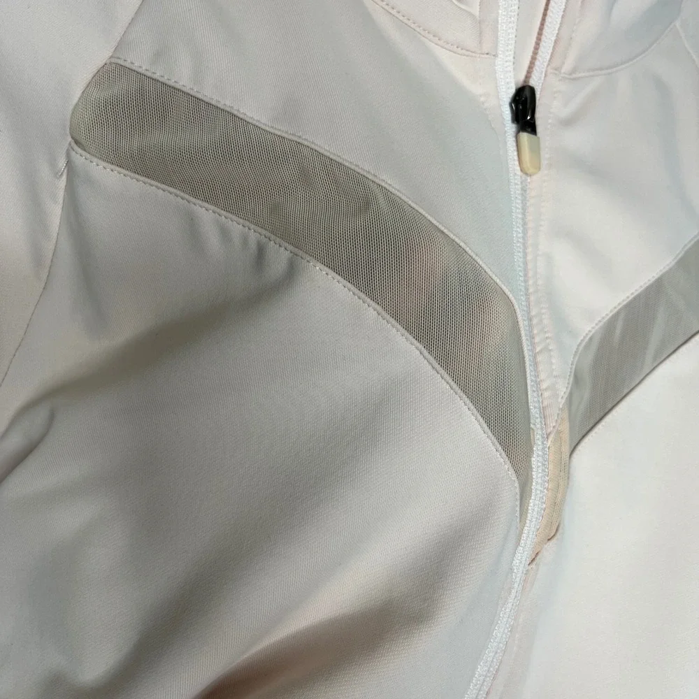 Fabletics Jacket‎ Blush Pink Mesh Panel Zip Activewear XL